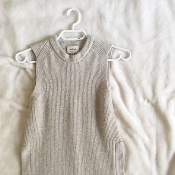 Aritzia Wilfred Cream Palmier Sweater, Size XS - Picture 2 of 2